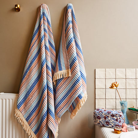 Kanti Waffle Towel - Ultramarine Towel