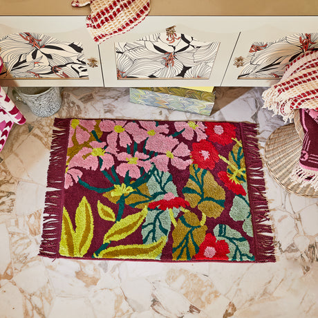 Genevieve Bath Mat - Mahogany