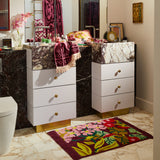 Genevieve Bath Mat - Mahogany