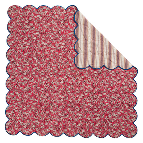 Evette Scalloped Quilted Coverlet