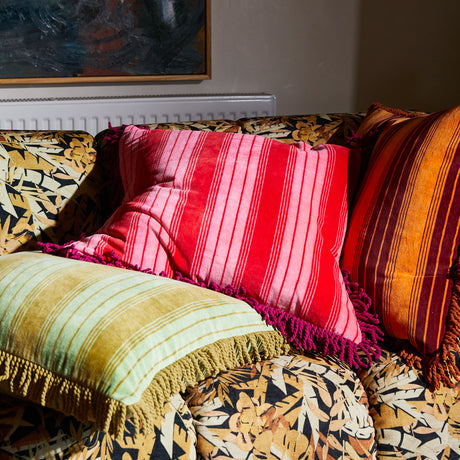 Brigitte Velvet Cushion - Cosmo Pink Cover Only