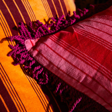 Brigitte Velvet Cushion - Cosmo Pink Cover Only