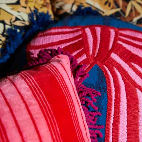 Brigitte Velvet Cushion - Cosmo Pink Cover Only