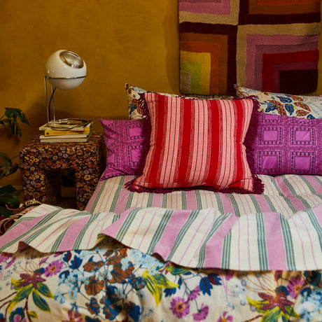 Brigitte Velvet Cushion - Cosmo Pink Cover Only