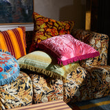 Brigitte Velvet Cushion - Olive Cover Only