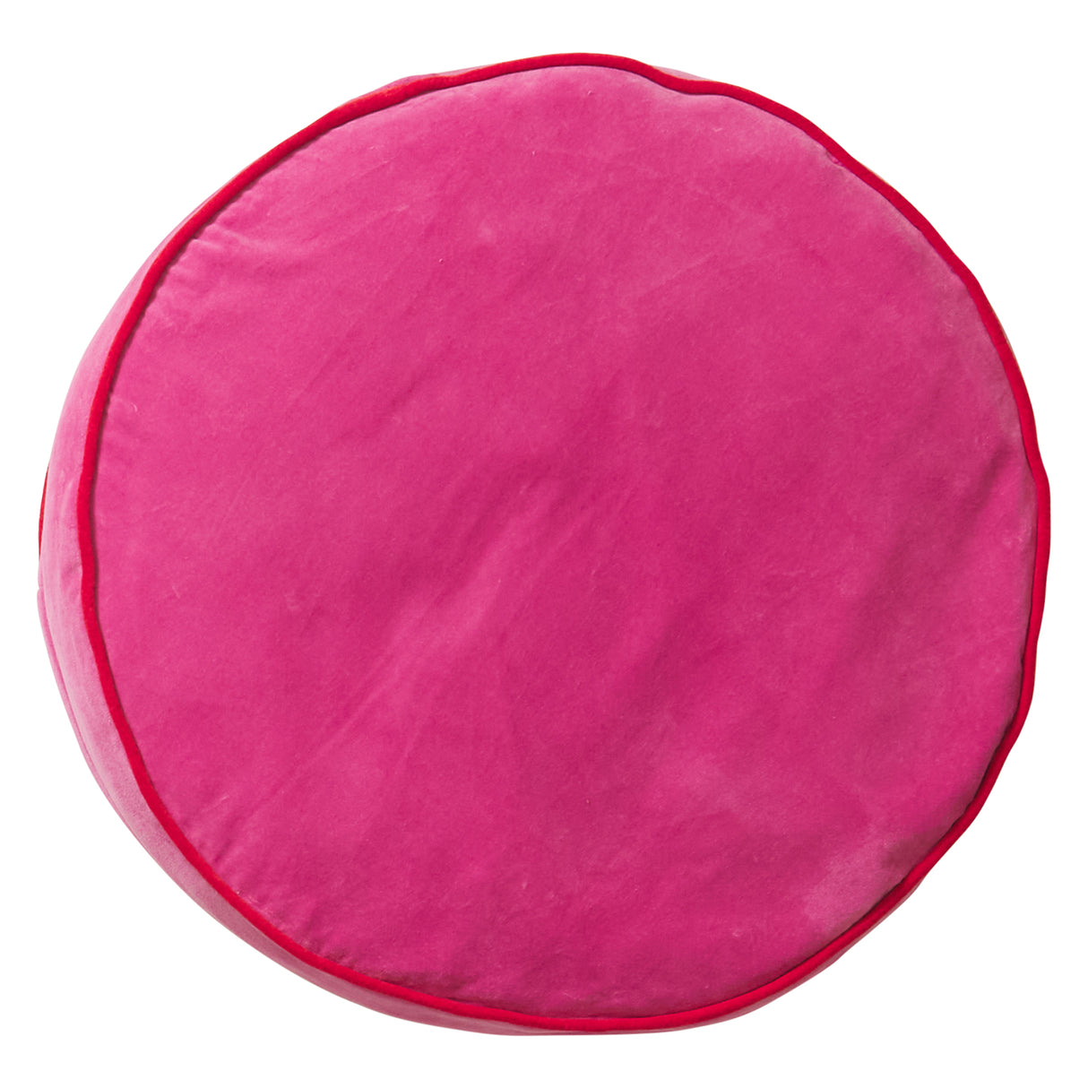 Etienne Velvet Floor Cushion - Cosmo Pink