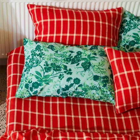 Jeanette Cotton Pillowcase Set - Jade Standard