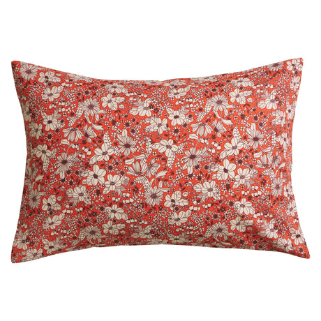 Evette Cotton Pillowcase Set - Scarlet Standard