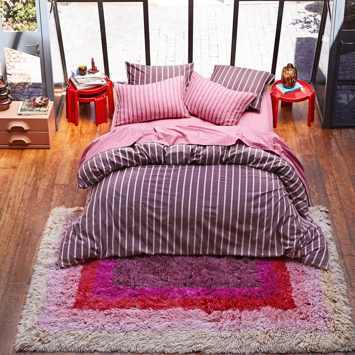 Reeva Beni Rug - Cosmo Pink 150 x 210 cm