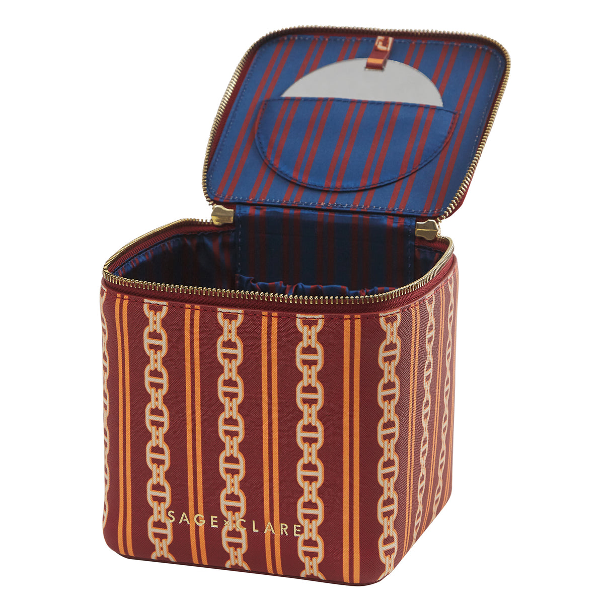 Acadia Cosmetic Case - Mahogany