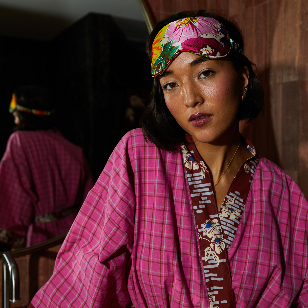 Ines Silk Eye Mask - Porcelain