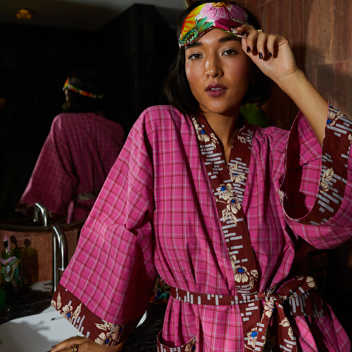 Ines Silk Eye Mask - Porcelain