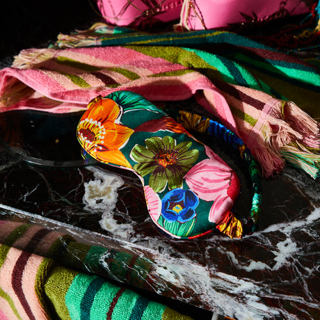 Ines Silk Eye Mask - Verdant