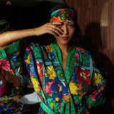 Ines Silk Eye Mask - Verdant