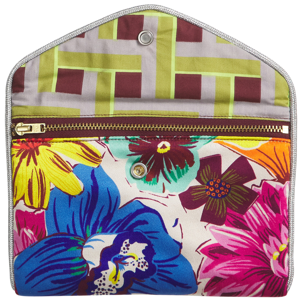 Ines Silk Pouch - Porcelain