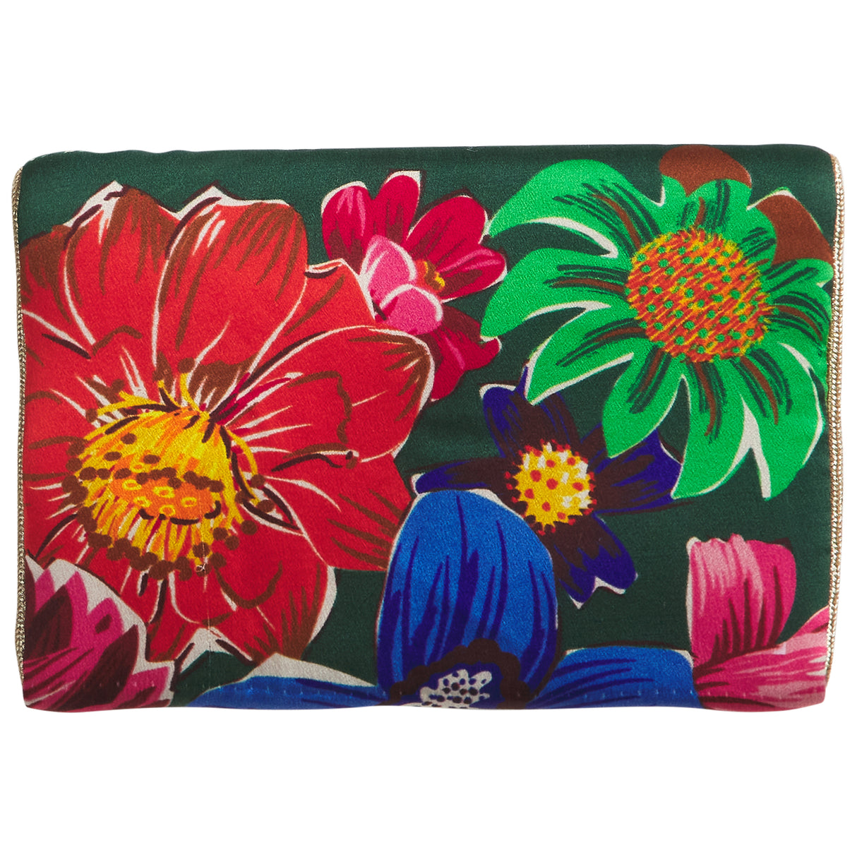 Ines Silk Pouch - Verdant