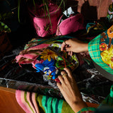 Ines Silk Pouch - Verdant