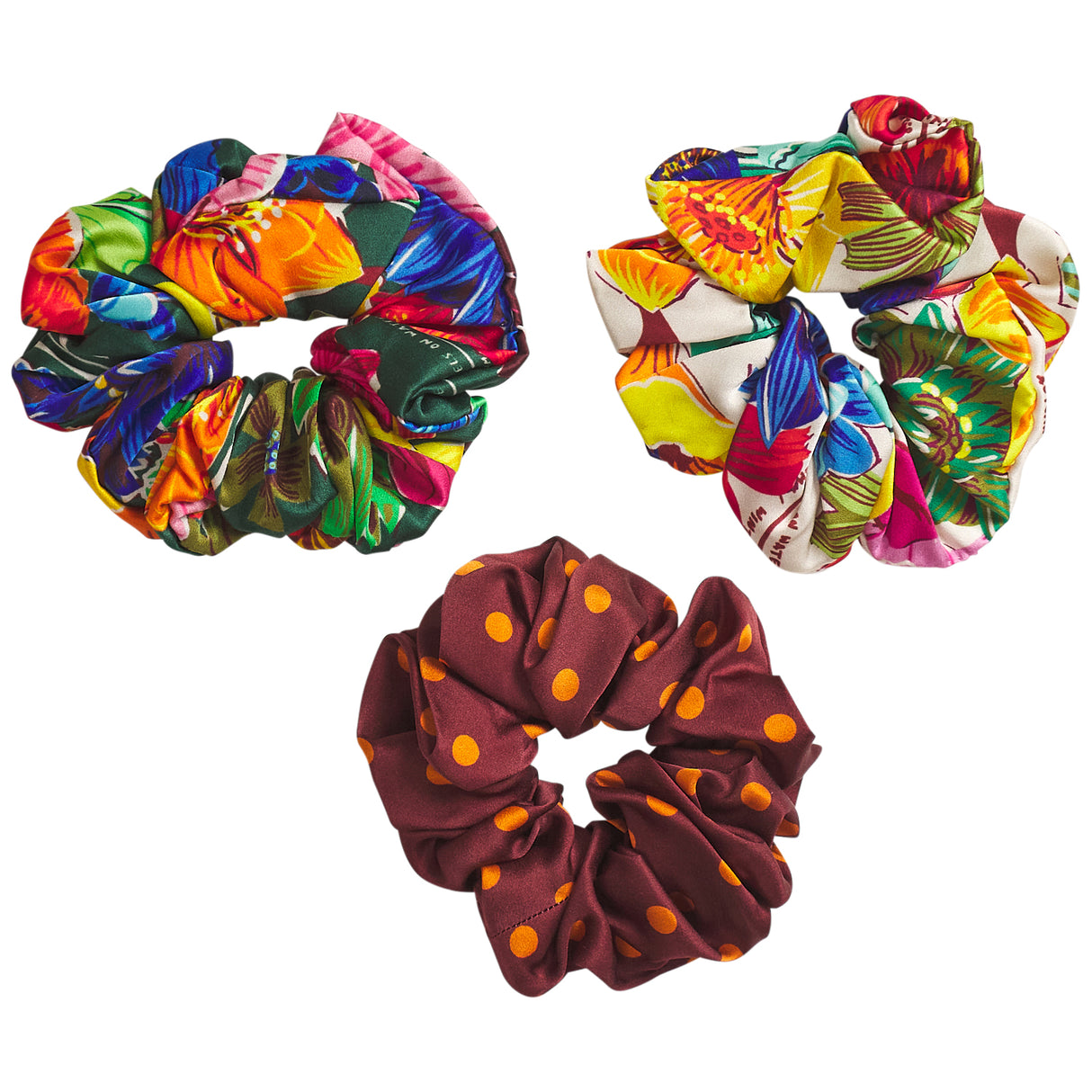 Ines Silk Scrunchie Set