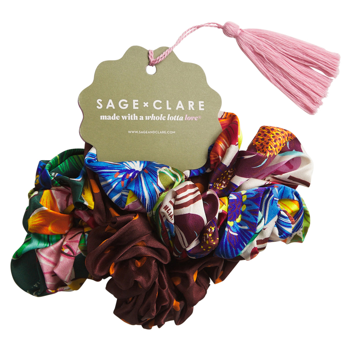 Ines Silk Scrunchie Set