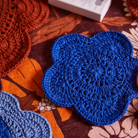 Chumo Crochet Coaster Set - Lapis