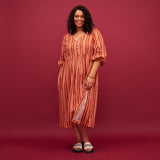 Fidel 3/4 Sleeve Maxi Dress