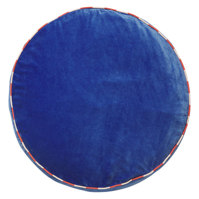 Etienne Velvet Floor Cushion - Lapis