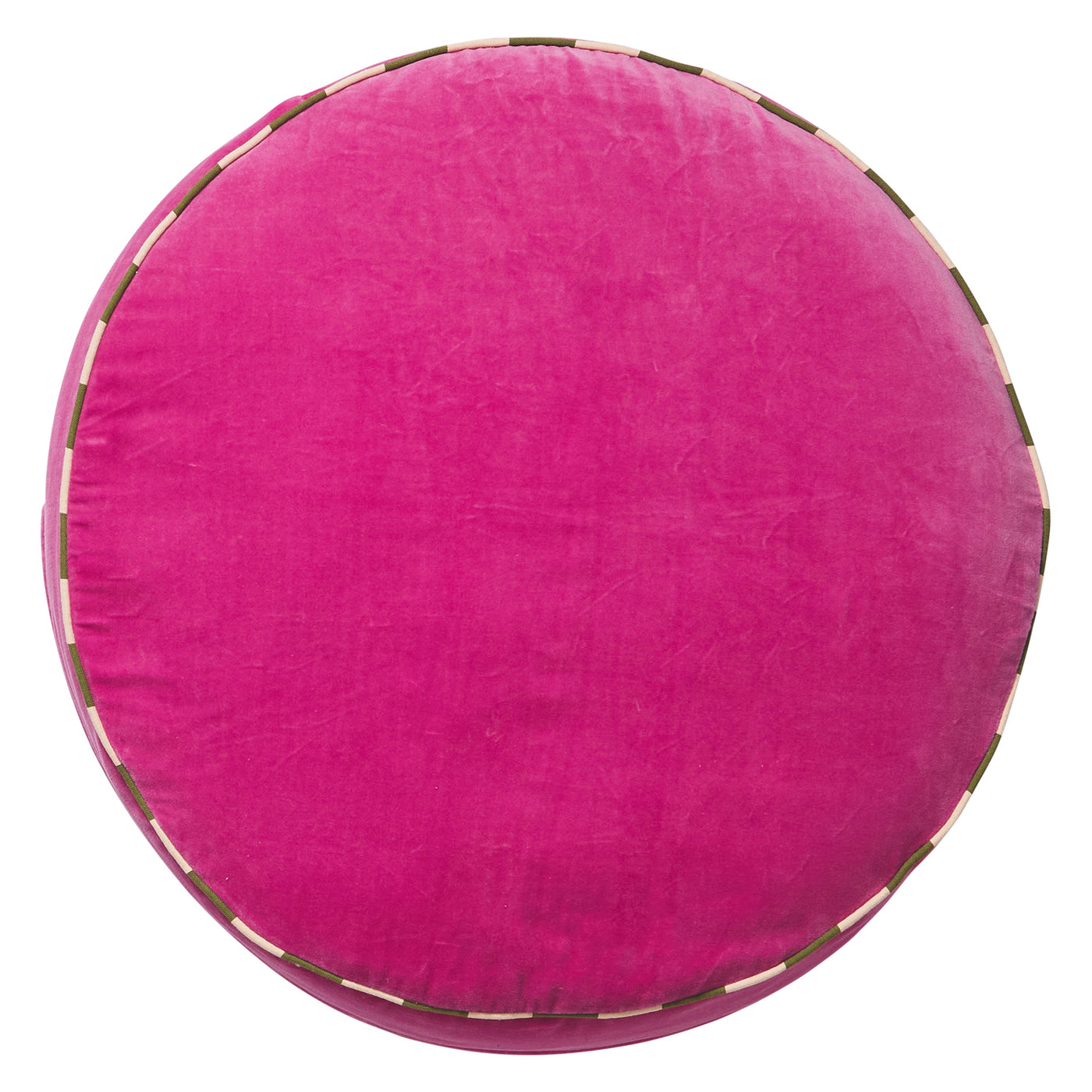 Etienne Velvet Floor Cushion - Bougainvillea