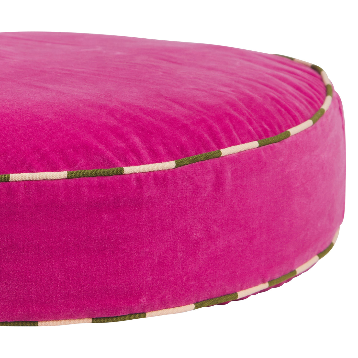 Etienne Velvet Floor Cushion - Bougainvillea