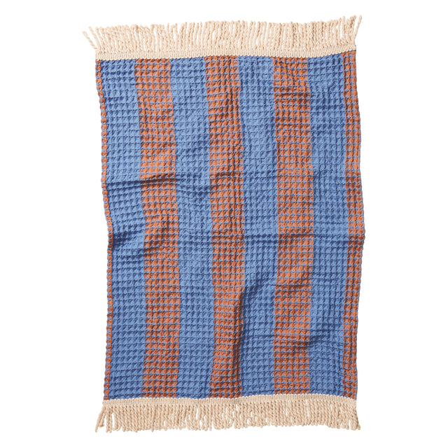 Zelia Waffle Hand Towel - Blue Jay