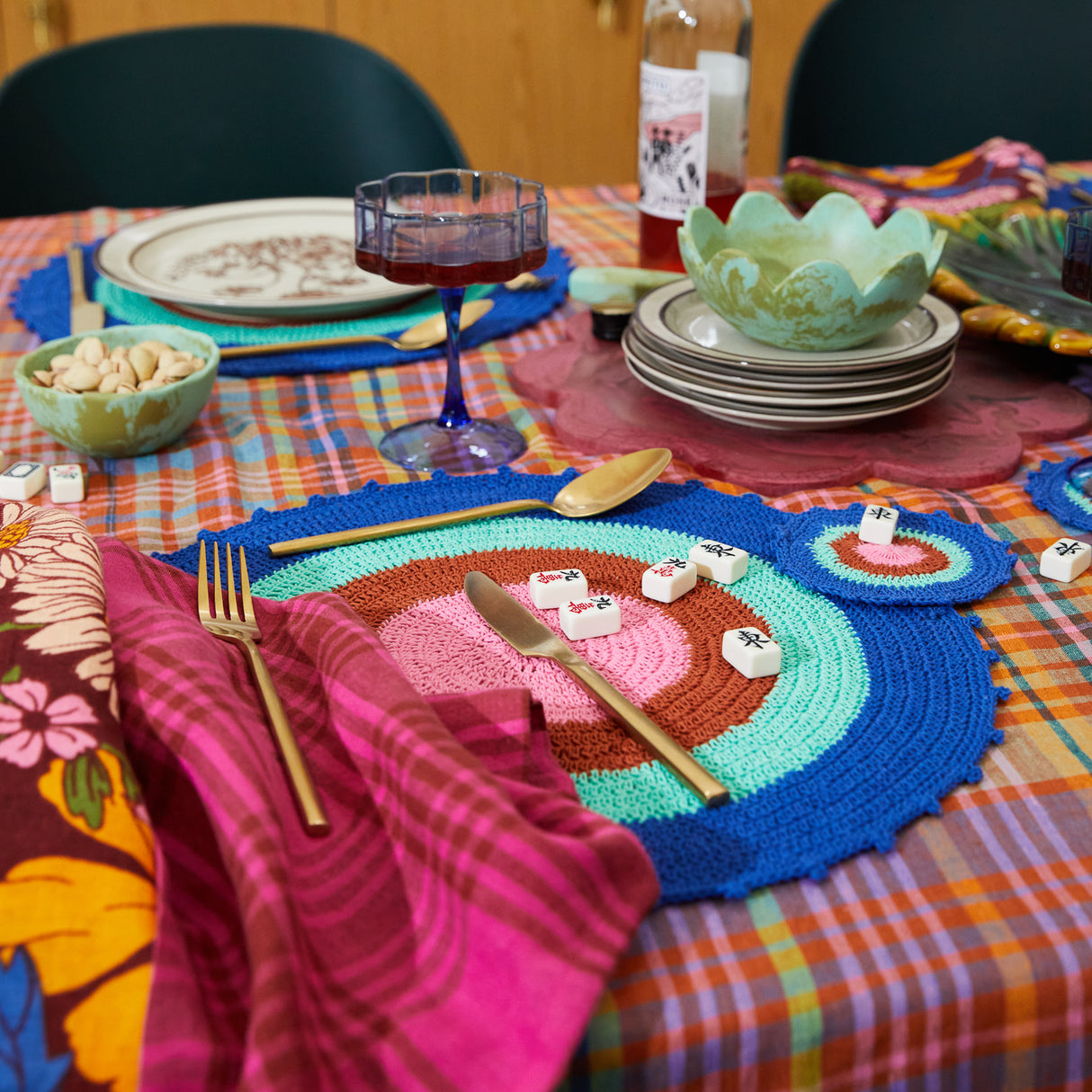 Dalian Crochet Placemat Set