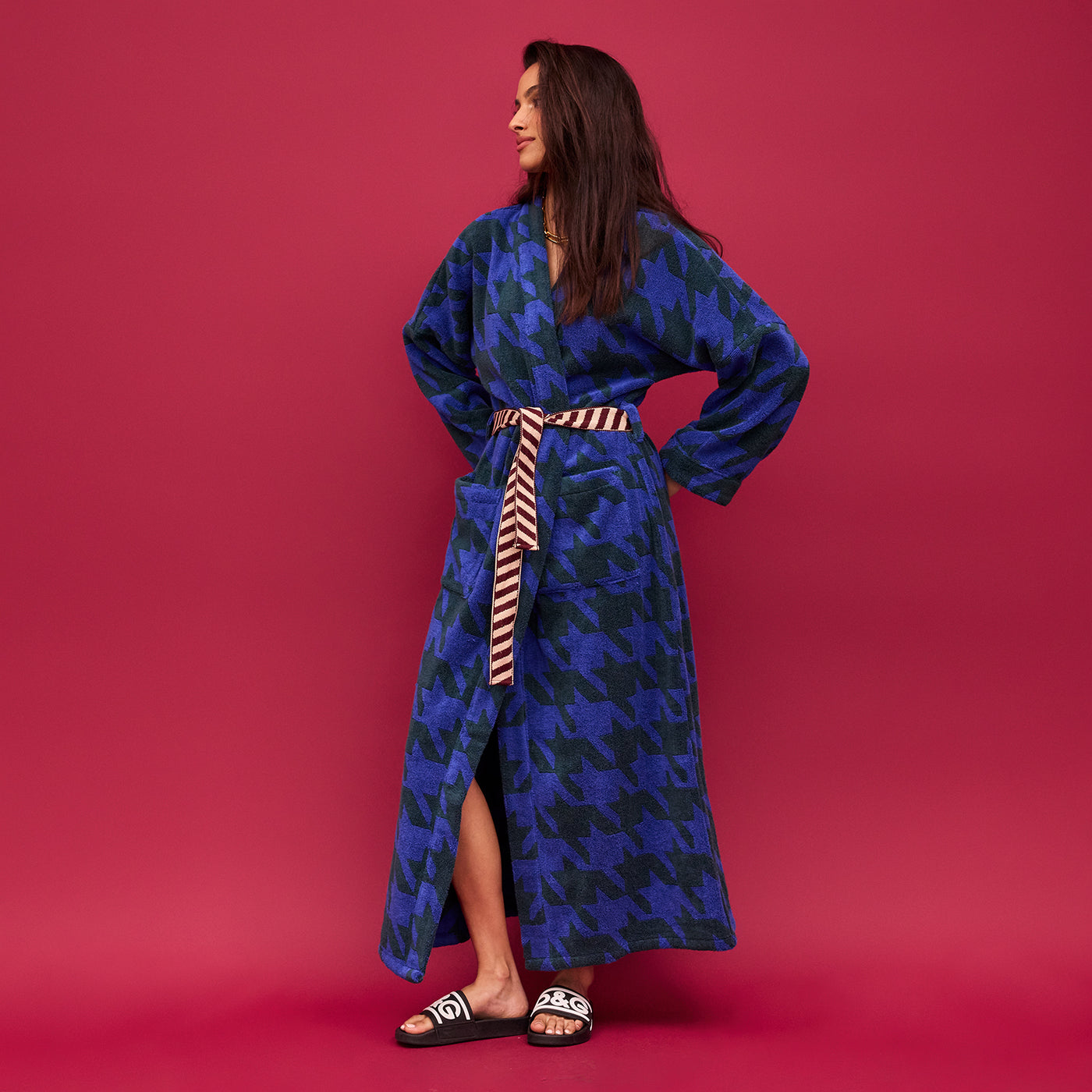 Vinita Towelling Robe - Lapis XS/S