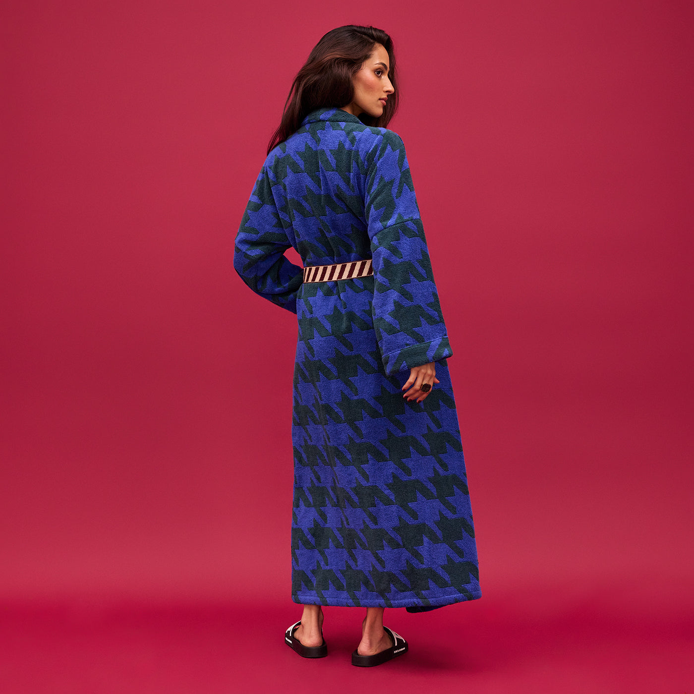 Vinita Towelling Robe - Lapis XS/S