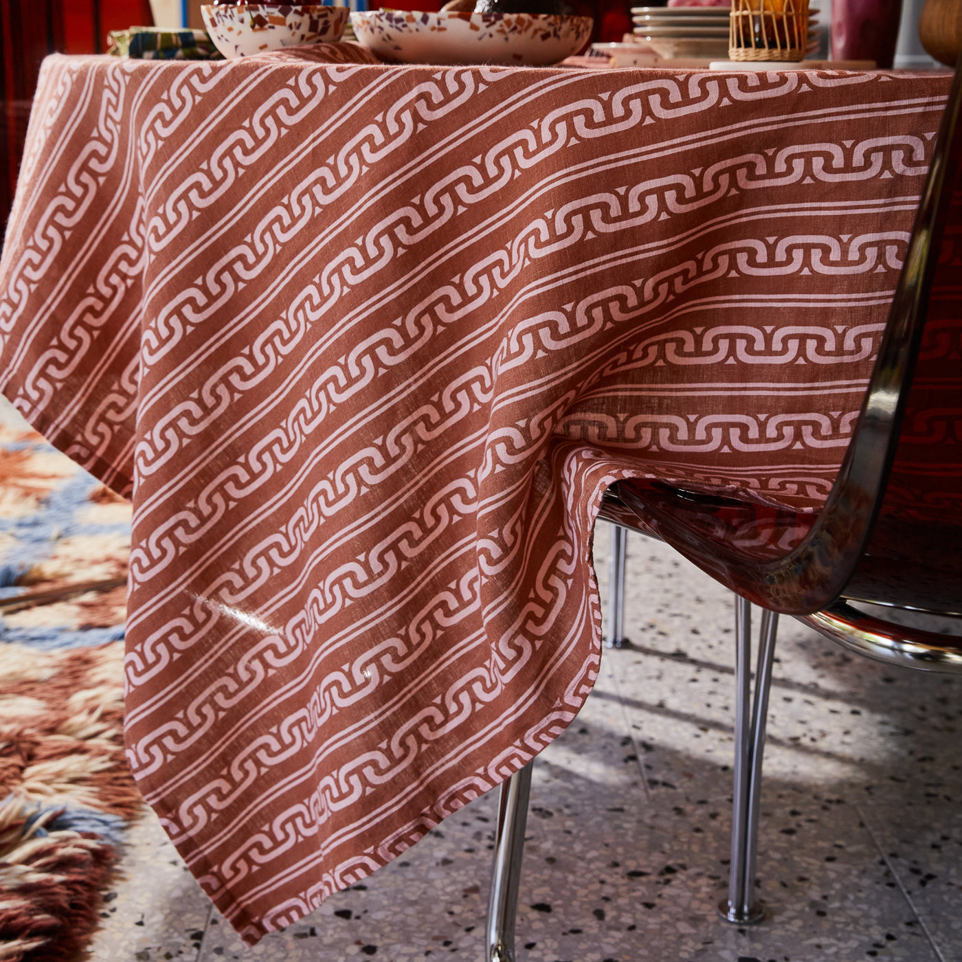 Fidel Linen Table Cloth