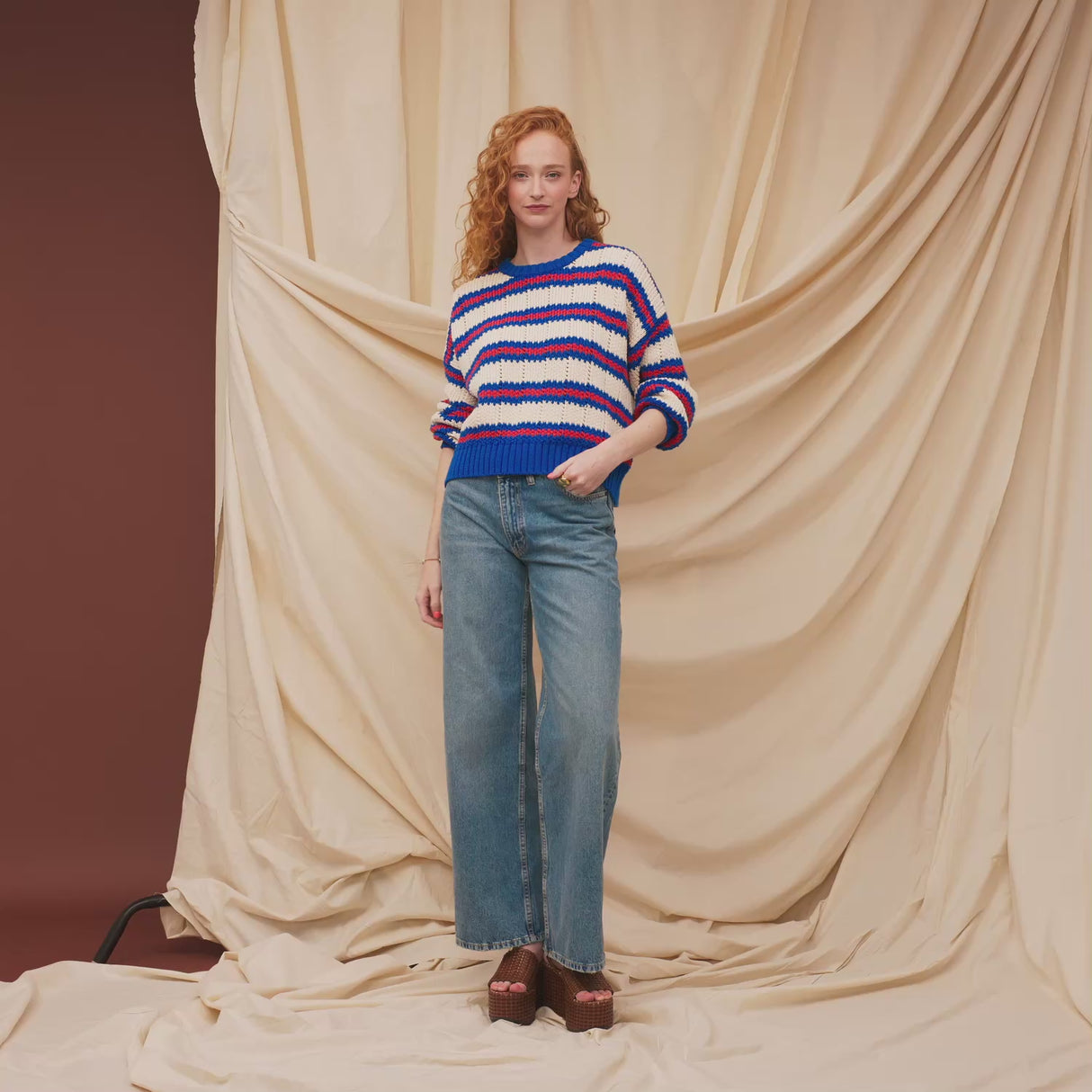Carmila Knit Jumper - Azure