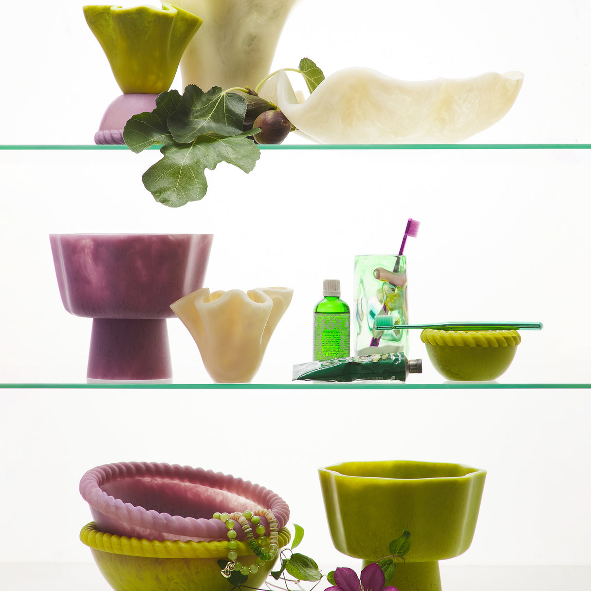 Joy Pedestal Bowl - Orchid