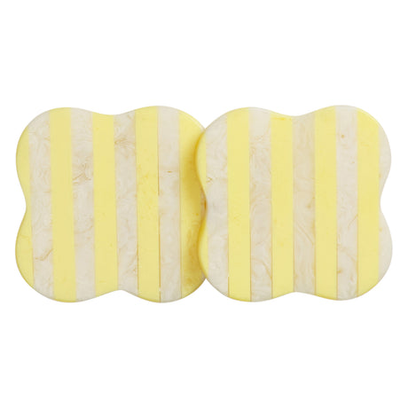 Noellyn Resin Coasters - Set of 2 - Aspen Gold