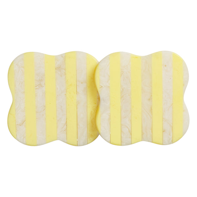 Noellyn Resin Coasters - Set of 2 - Aspen Gold