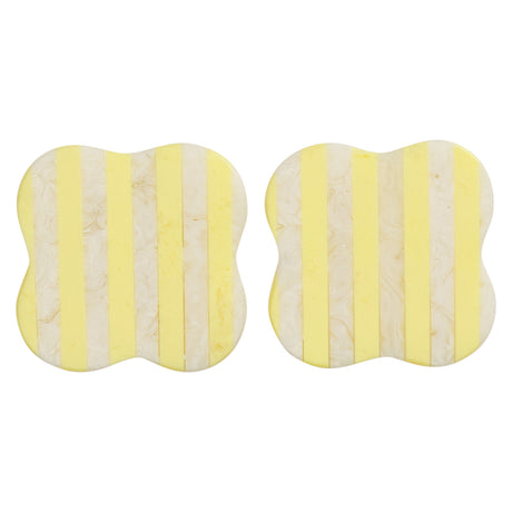 Noellyn Resin Coasters - Set of 2 - Aspen Gold