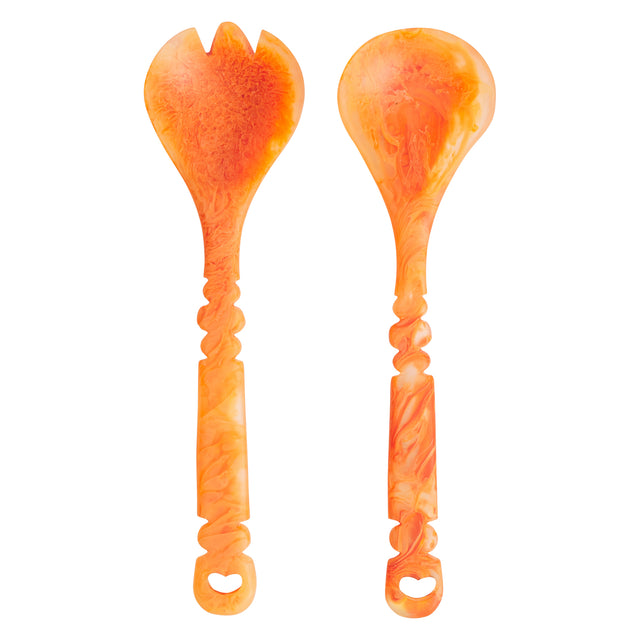 Wilkie Salad Servers - Persimmon