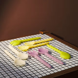 Rose Salad Servers - Aspen Gold
