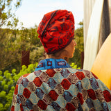 Rosalia Hair Wrap - Flame