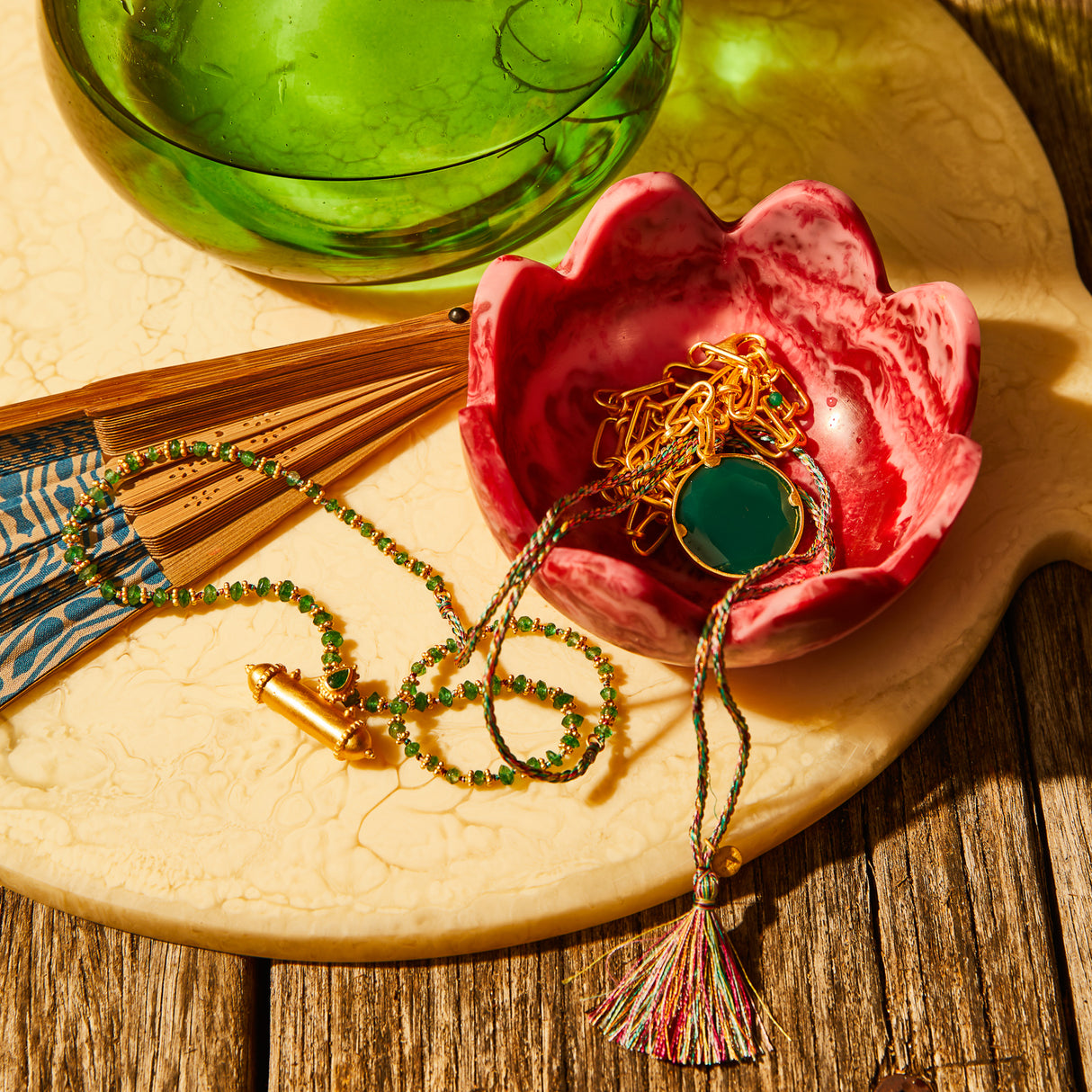 Jardin Necklace - Green Onyx