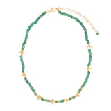 Saffron Necklace - Green Aventurine