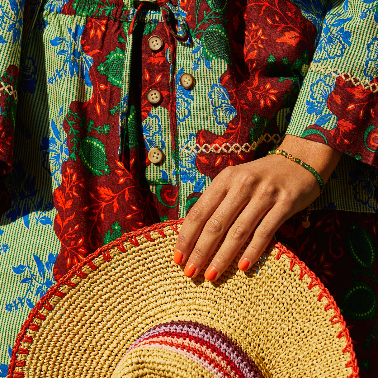 Saffron Bracelet - Green Aventurine