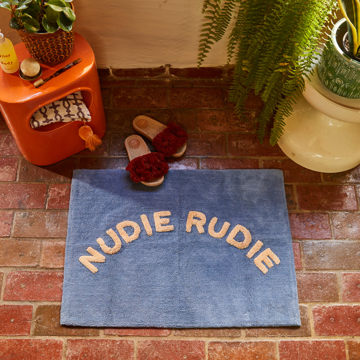 Tula Nudie Bath Mat - Cornflower