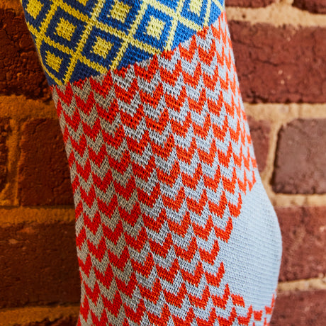 Palmina Knitted Stocking - Cerulean