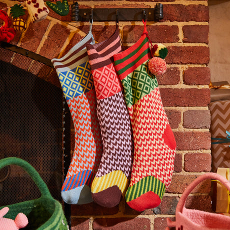 Palmina Knitted Stocking - Cerulean