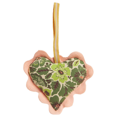 Magnolia Cotton Heart Decoration - Cactus Green