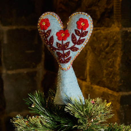 Delilah Felt Heart Tree Topper