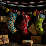 Magnolia Patchwork Stocking - Turquoise